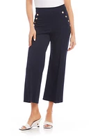 FIFTEEN TWENTY Neptune Faux Button Detail Crop Pants at Nordstrom,