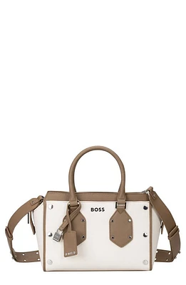 BOSS Small Ivy Top Handle Bag in Open White at Nordstrom