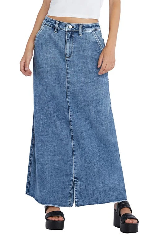 Wash Lab Denim Tory Maxi Skirt Field at Nordstrom,