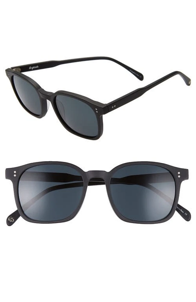 Brightside Dean 51mm Square Sunglasses in Matte Black/Grey at Nordstrom