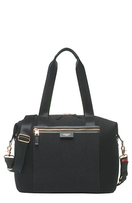 Storksak Stevie Lux Diaper Bag in Scuba Black at Nordstrom