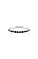 Spinelli Kilcollin Pavé Black Diamond Eternity Ring in Silver at Nordstrom