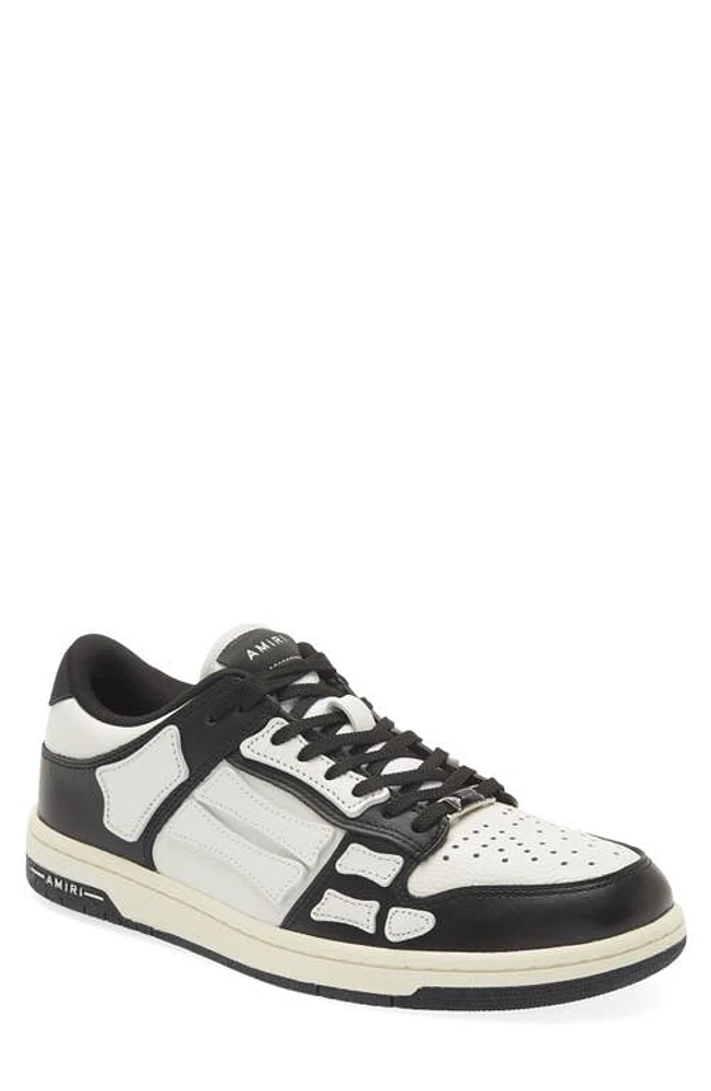 AMIRI Skeleton Low Top Sneaker 004 - Black /White at Nordstrom,