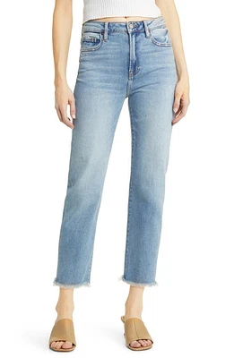 HIDDEN Jeans Tracey High Waist Ankle Straight Leg Medium Light Wash at Nordstrom,