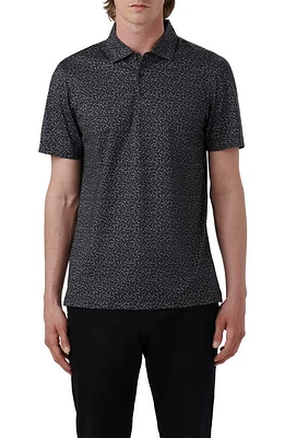 Bugatchi Victor OoohCotton Cigar Print Polo Black at Nordstrom,