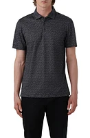 Bugatchi Victor OoohCotton Cigar Print Polo Black at Nordstrom,