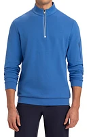 Bugatchi Cotton Blend Quarter Zip Pullover at Nordstrom,