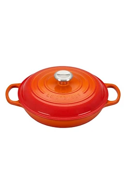 Le Creuset Signature 2.25-Quart Enameled Cast Iron Braiser in Flame at Nordstrom