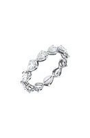 Bony Levy Aviva Pear Diamond Eternity Ring 18K White Gold at Nordstrom,