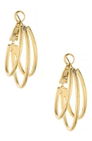 Ettika Classic Triple Hoop Earrings in Gold at Nordstrom