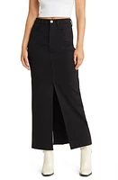 BLANKNYC Slit Front Ponte Maxi Skirt in Midnight Train at Nordstrom, Size 30