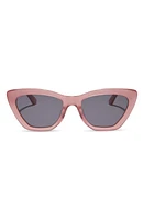 DIFF Camila 56mm Gradient Square Sunglasses in Guava /Grey at Nordstrom