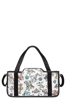 Petunia Pickle Bottom x Disney Pixar Wander Water Resistant Stroller Caddy in White at Nordstrom