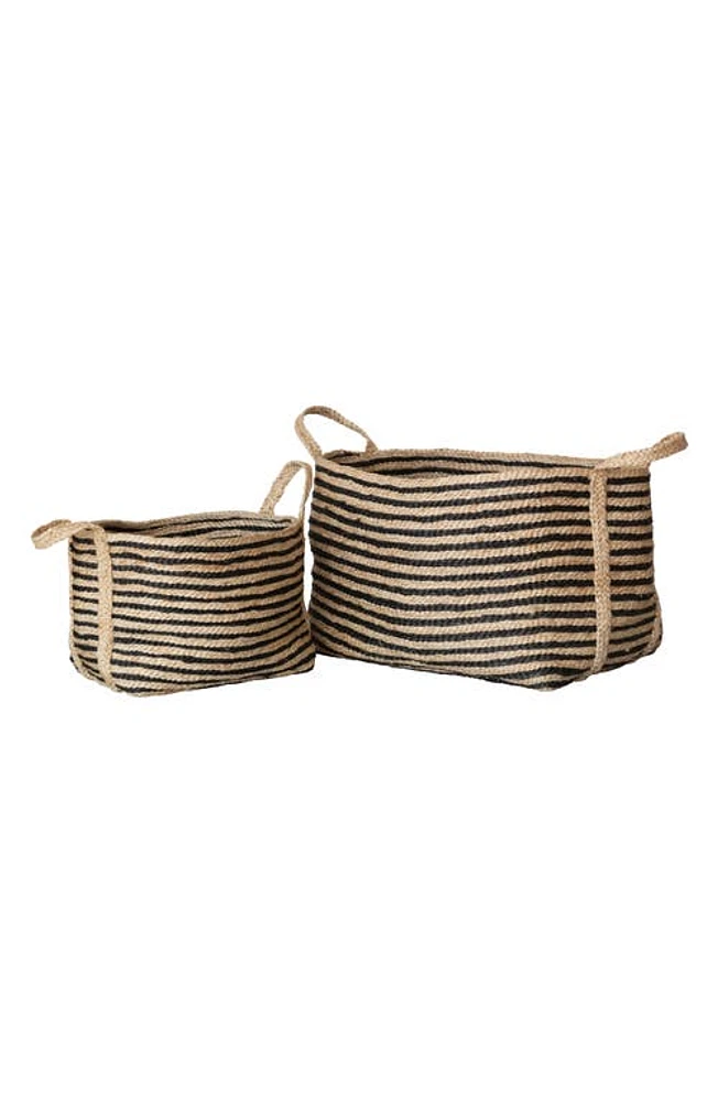 Will & Atlas Jute Basket in Striped at Nordstrom