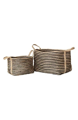 Will & Atlas Jute Basket in Striped at Nordstrom