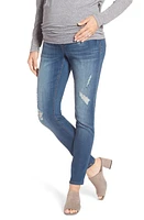 1822 Denim Destructed Maternity Skinny Jeans Irene at Nordstrom,