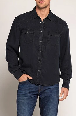 Current/Elliott Classic Western Denim Snap-Up Shirt in Casino at Nordstrom, Size Small