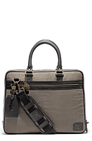 Will Leather Goods Commuter Slim Briefcase in Charcoal/Black at Nordstrom