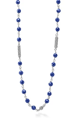 LAGOS Caviar Icon Ultramarine Ceramic Bead Necklace at Nordstrom