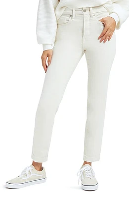 Good American Classic High Waist Straight Leg Jeans Bone001 at Nordstrom,