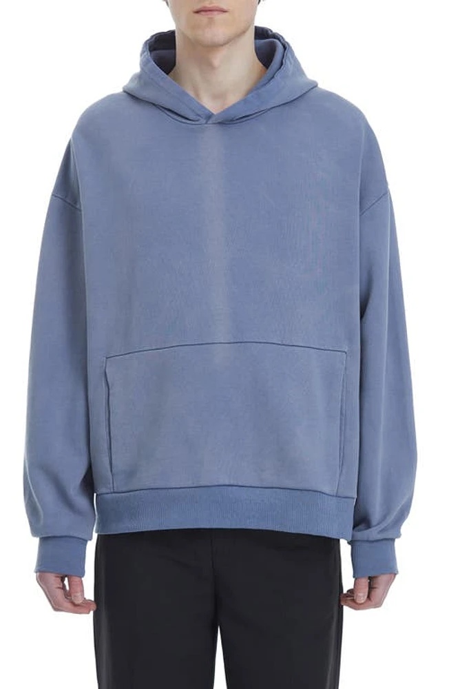 FOUND Infinity Cotton Hoodie Vintage Blue at Nordstrom,