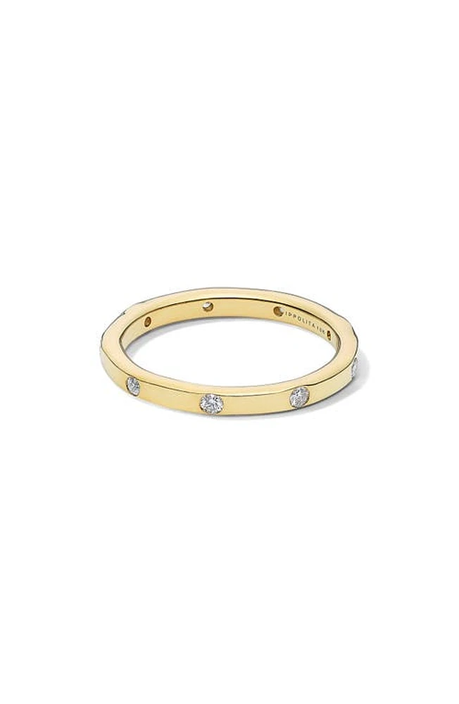 Ippolita Stardust Diamond Station Band Ring in Gold at Nordstrom, Size 7