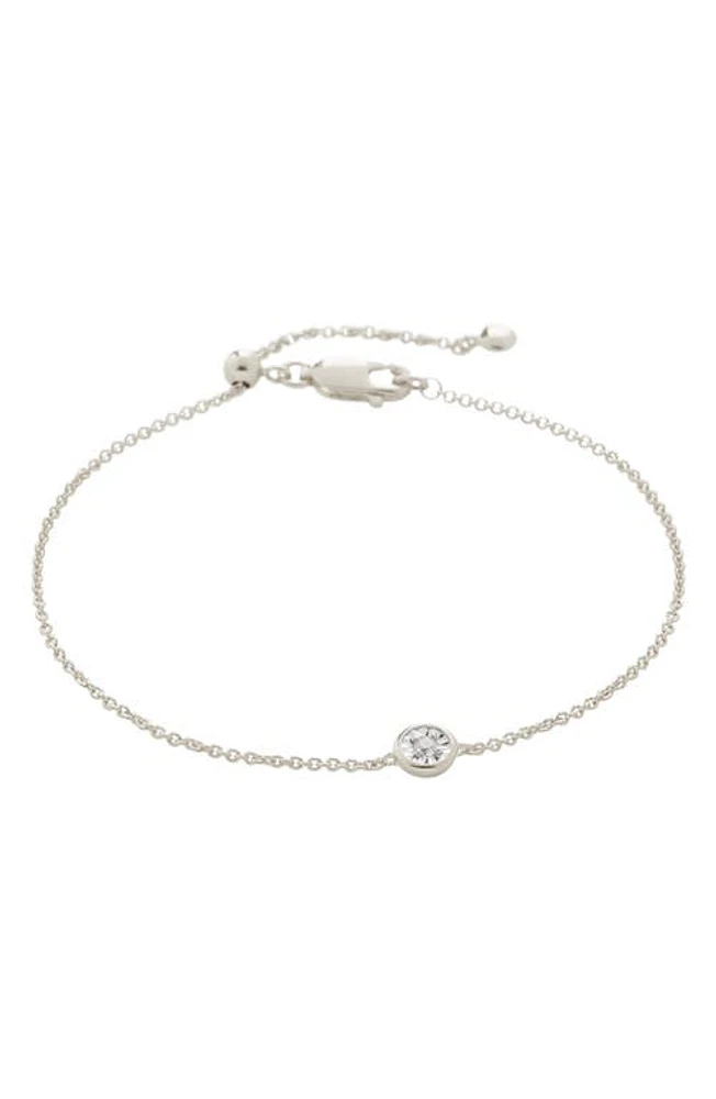 Monica Vinader Essential Diamond Bracelet in Silver at Nordstrom