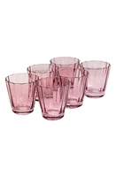 Estelle Colored Glass Sunday Set of 6 Lowball Glasses in Rose at Nordstrom