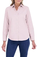 Foxcroft Meghan Solid Cotton Button-Up Shirt at Nordstrom,