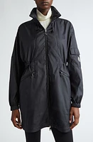 Moncler Adhemar Longline Hooded Parka Black at Nordstrom,