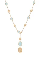 Marco Bicego Siviglia Aquamarine & Pavé Diamond Y-Necklace in Gold at Nordstrom