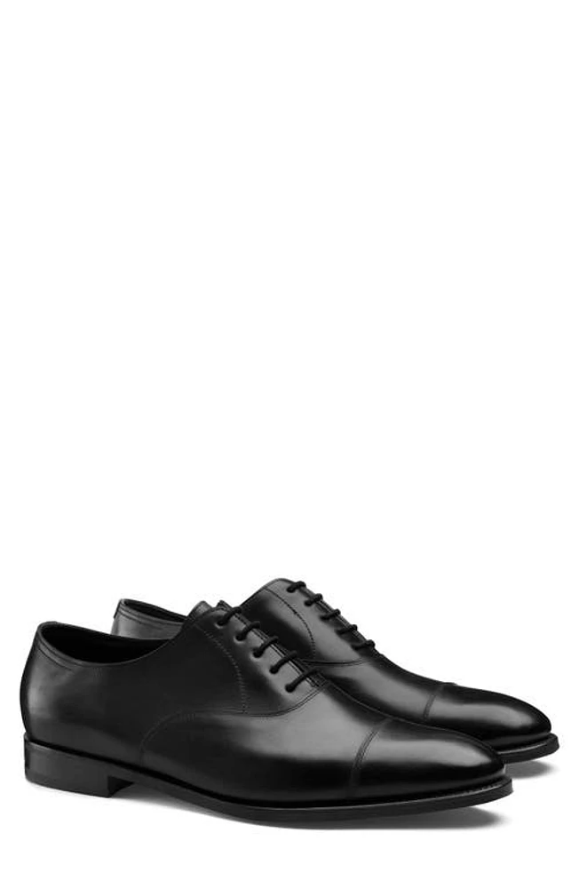 John Lobb City II Cap Toe Oxford Black at Nordstrom,