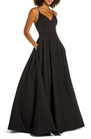 Mac Duggal V-Neck Crepe Ballgown at Nordstrom,