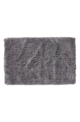 Coyuchi Organic Cotton Shag Bath Rug in Slate at Nordstrom