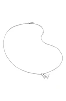 Monica Vinader Initial Pendant Necklace in Sterling Silver