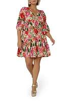 Leota Zariah Floral Stretch Organic Cotton Dress at Nordstrom,