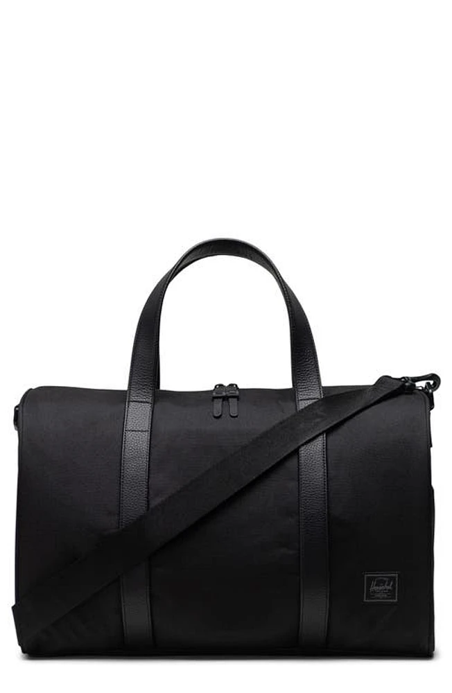 Herschel Supply Co. Novel Recycled Polyester Carry-On Duffle Bag in Black Tonal at Nordstrom