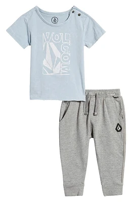 Volcom Graphic T-Shirt & Joggers Set Ice Blue at Nordstrom,