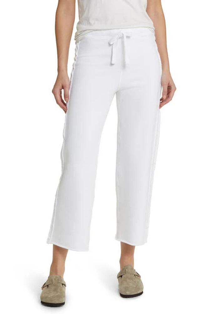 Frank & Eileen Bella Tie Waist Sweatpants White at Nordstrom,