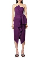 Elliatt Reception Cascade Ruffle Strapless Cocktail Dress at Nordstrom,