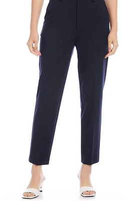 Karen Kane High Waist Ankle Pants Navy at Nordstrom,