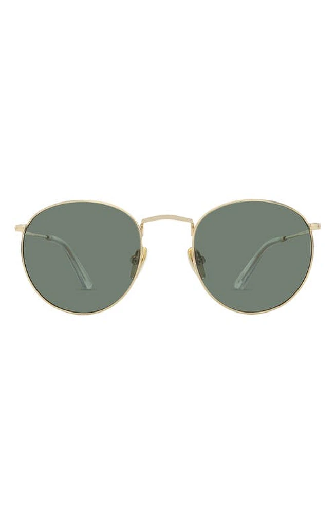 Banbé The Hawkins Polarized Round Sunglasses in Gold-Green at Nordstrom