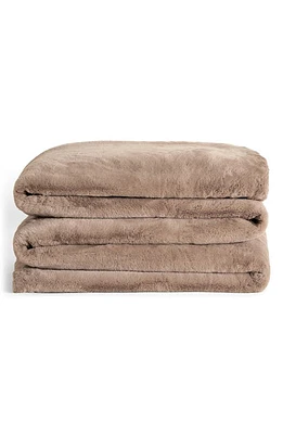 UnHide Cuddle Puddles Plush Throw Blanket in Mocha Shar-Pei at Nordstrom