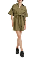 En Saison Essie Belted Minidress Olive at Nordstrom,