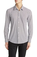 BOSS Roan Slim Fit Geometric Print Stretch Button-Up Shirt in Open Green at Nordstrom, Size Xx-Large