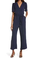 Fraiche by J Tie Front Wide Leg Jumpsuit at Nordstrom,