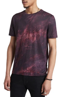 John Varvatos Brooklyn Regular Fit Tie Dye Linen T-Shirt at Nordstrom,