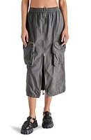 Steve Madden Vanessa Cotton Cargo Skirt Charcoal Grey at Nordstrom,