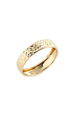 Bony Levy 14K Gold Textured Wide Band Ring Yellow at Nordstrom,