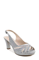 Paradox London Pink Linda Slingback Peep Toe Pump in Silver at Nordstrom, Size 5